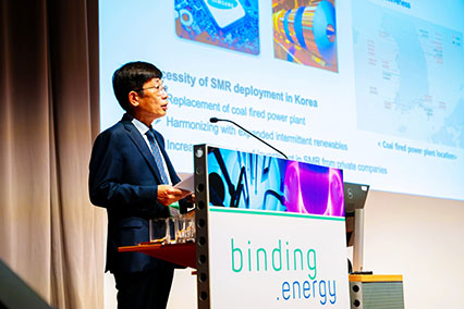 Vortrag zu SMR-Deployment in Korea auf der binding.energy Konferenz für innovative Kernenergie, Fission und Energiewende